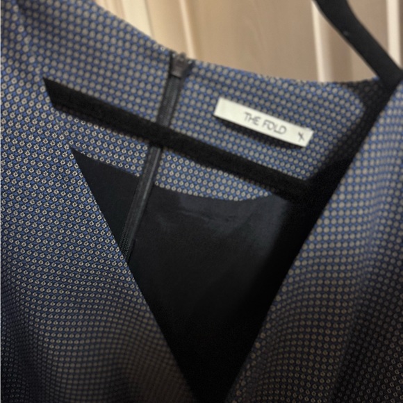 The Fold London Wrap Front Top - Navy UK18 US 14 - Picture 2 of 4